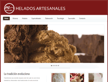 Tablet Screenshot of heladosmichel.com